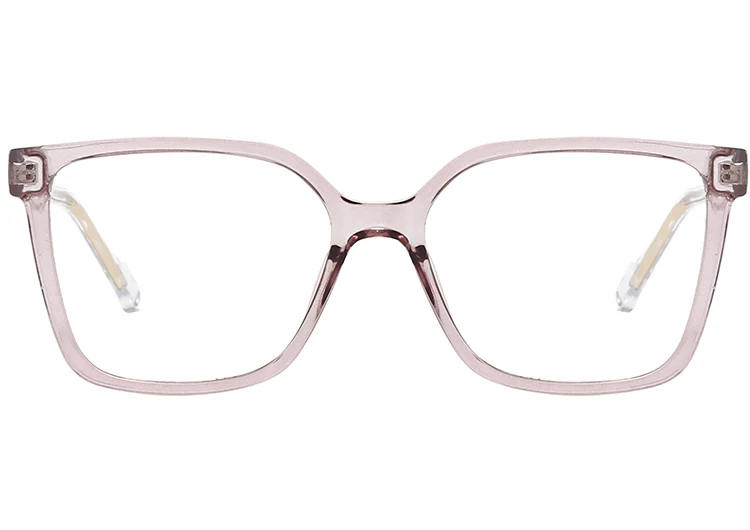 Linear Grid Pattern Colored Core Wire Temple Glasses