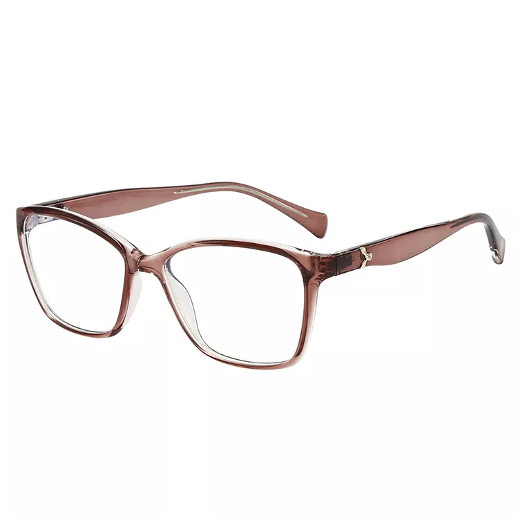 TR90 Cat Eye Hullámos Temple Átlátszó Elegáns Szemüveg